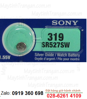 Sony SR527SW-319; Pin đồng hồ 1.55v Silver Oxide Sony SR527SW-319